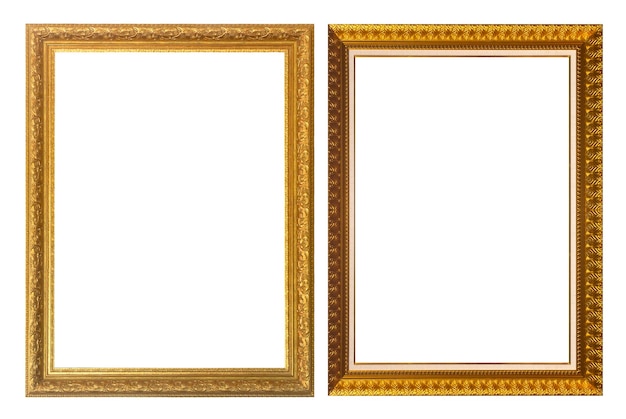 Gold picture frame