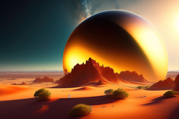 Gold planet