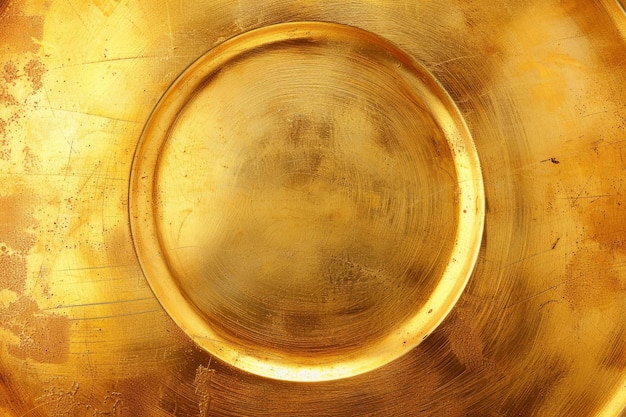 Gold plate texture background