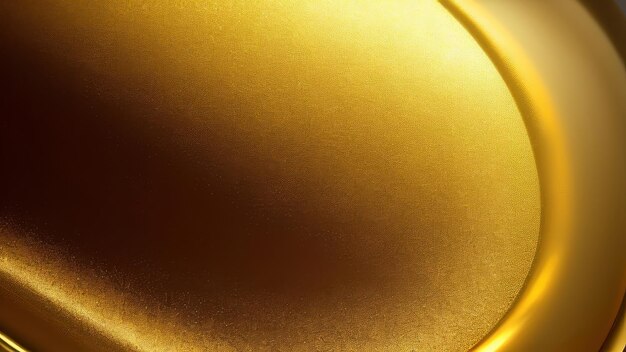 A gold plate with a circle on it