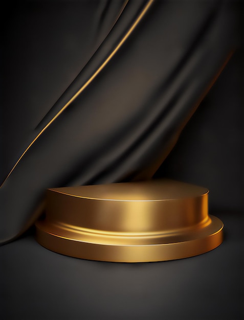a gold podium to enhance the prestige of your brand