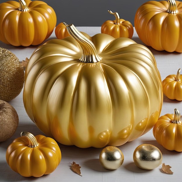 GOLD PUMPKIN