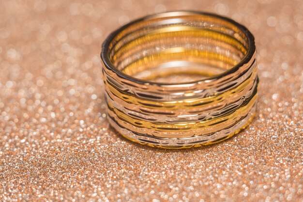 Photo gold ring background