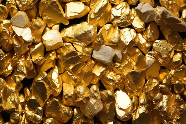 Gold rocks background