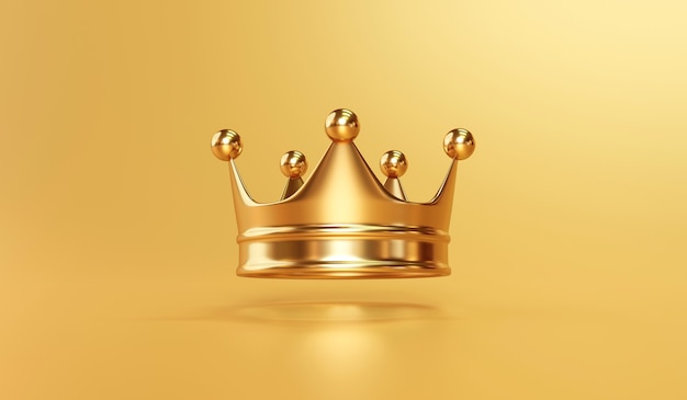 Foto corona reale del re d'oro su oro