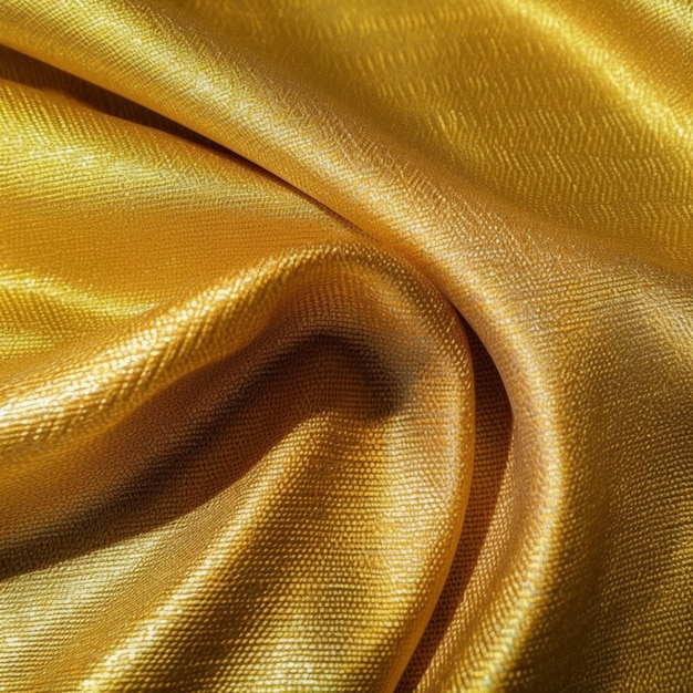 A gold silk fabric with a gold finish.