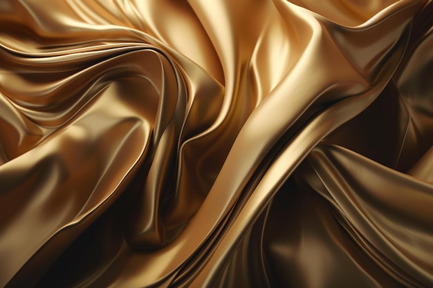 A gold silk fabric with a soft wave of light.