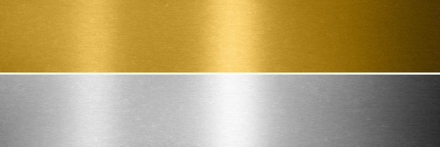 Gold silver and bronze collection Metal background 3d rendering