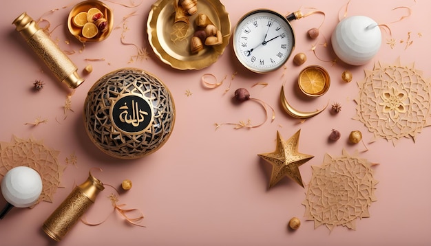 Photo a gold and silver clock with the letter a on it