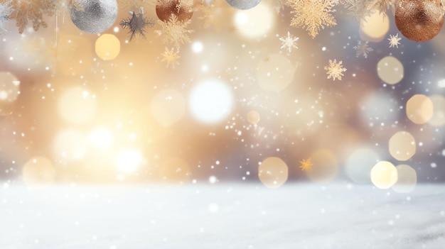 Gold and Silver Festive Background