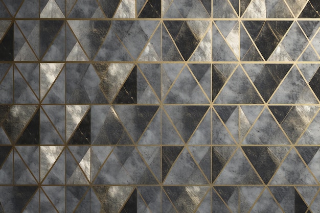Gold and silver geometric background
