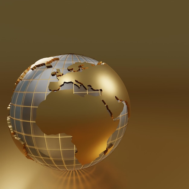 Gold and silver Globe