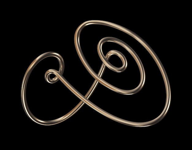 A gold and silver spiral with the word amp quot in the center