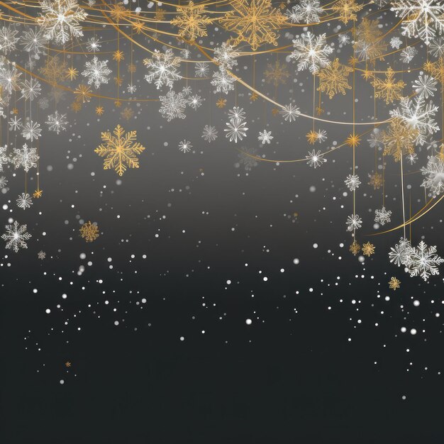 Photo a gold and silver themed background with a subtle snowflake pattern