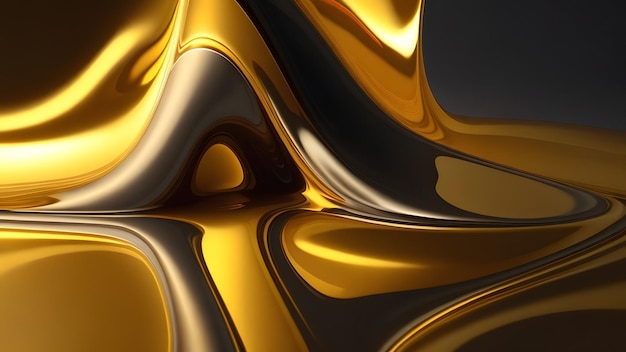 Gold solution background banner golden silky smooth flow ads noble expensive mysterious