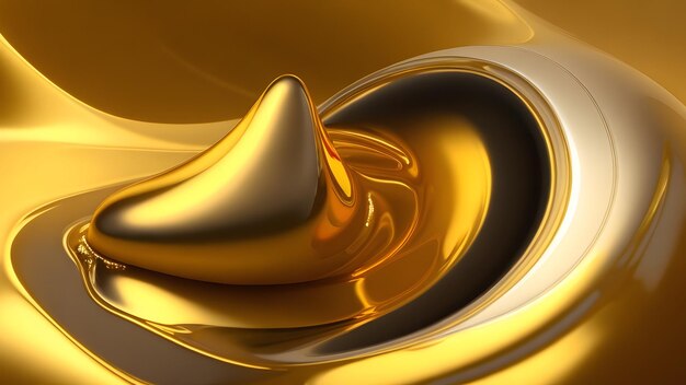 Gold solution background banner golden silky smooth flow ads noble expensive mysterious