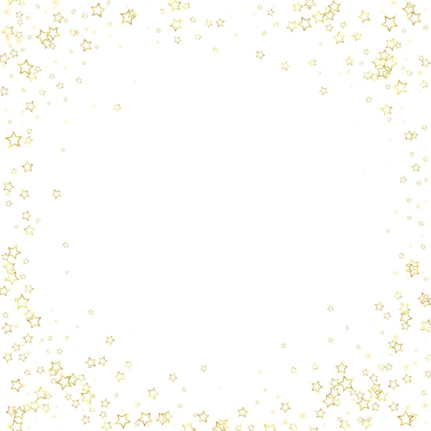 Foto confetti d'oro con stelle scintillanti