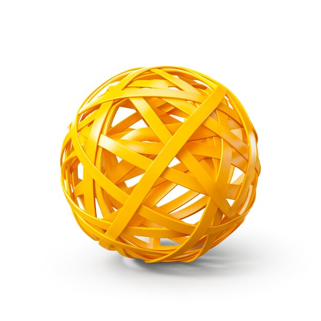 Gold sphere vector ball