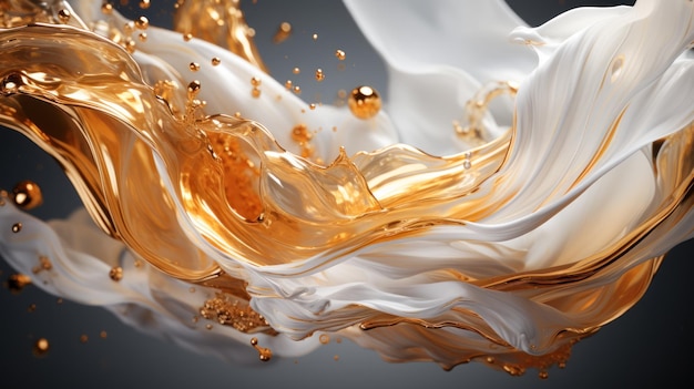 Photo gold splashes