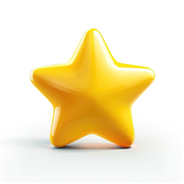 Gold star on a white background Vector illustration