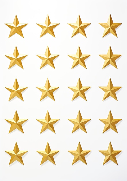 金の星のステッカー