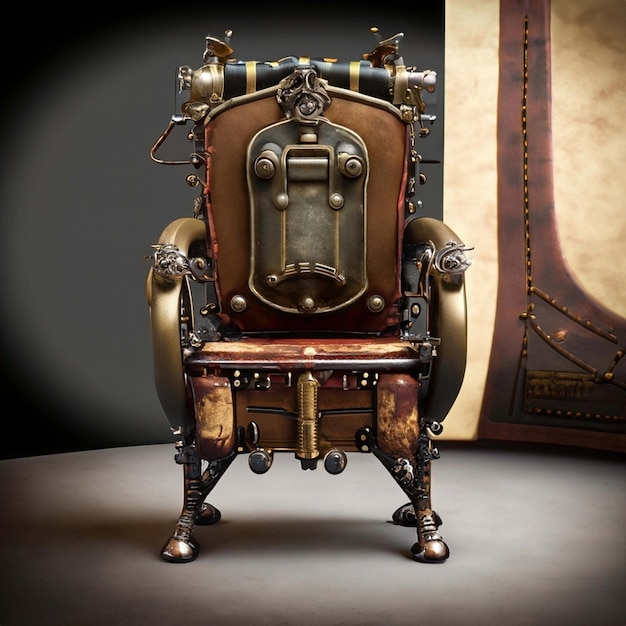 Gold Steampunk Chair