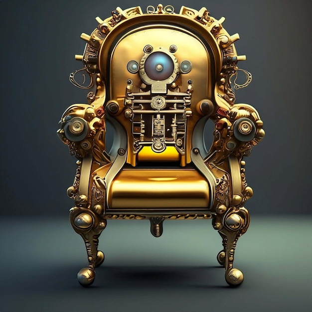 Gold Steampunk Chair