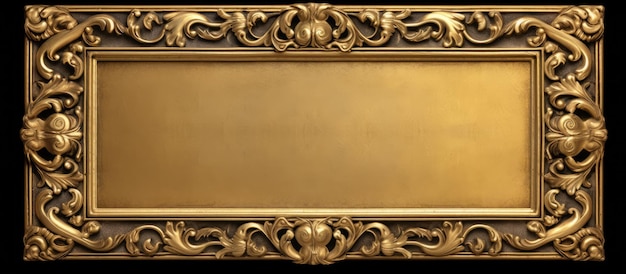 Gold stucco frame