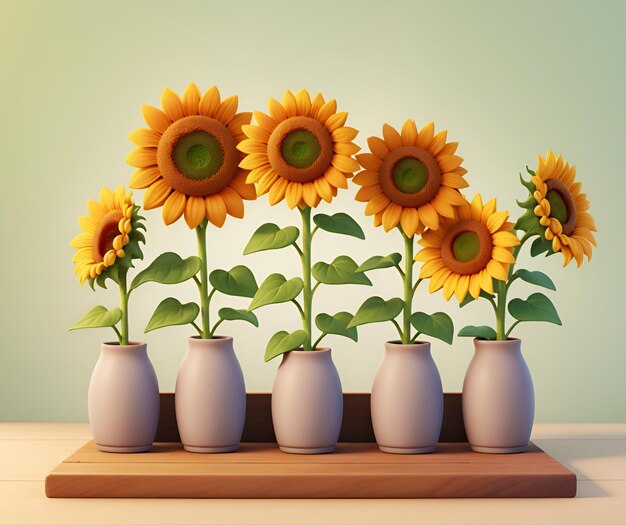 Photo gold sunflower on horizontal blur background with copy space