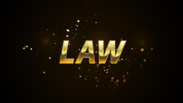 Gold text in the gold letters law