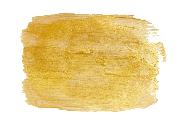 Gold Texture Hand drawn brush stroke