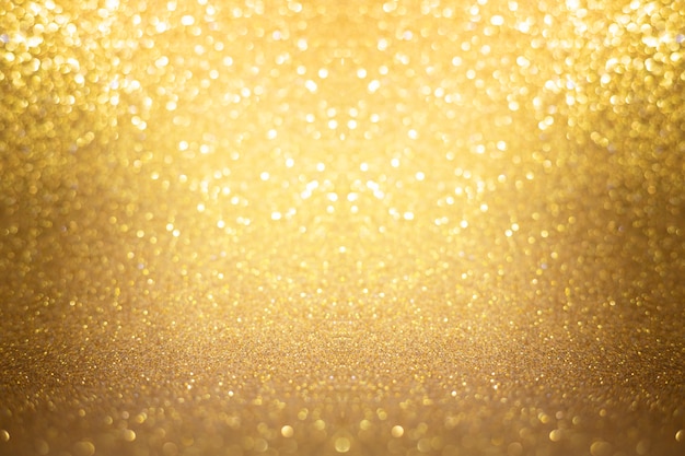 Photo gold texture lights background bokeh abstract