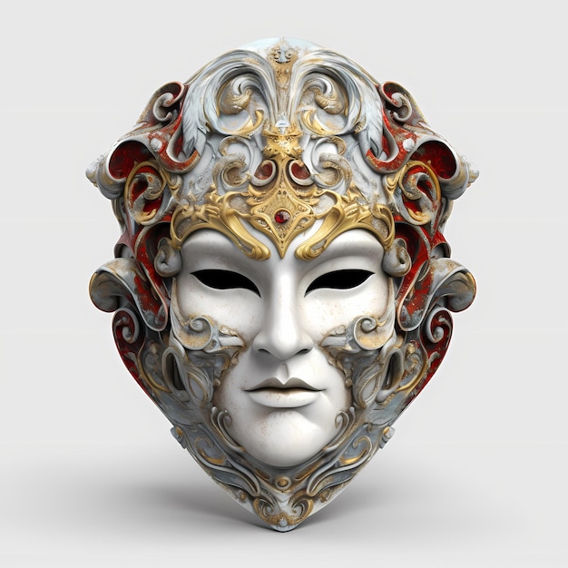 Gold theatrical masks Comedy and tragedy