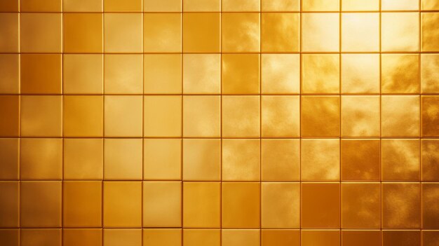 Gold Tile Wall Minimalistic Composition With Bold Chromaticity