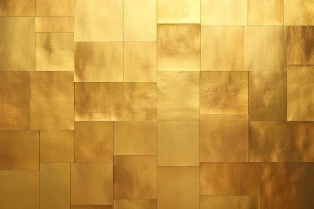 Photo a gold tile with a square pattern of tiles