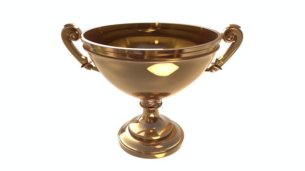 The gold trophy is a symbol of victory and achievement It is often given to the winner of a competition or contest