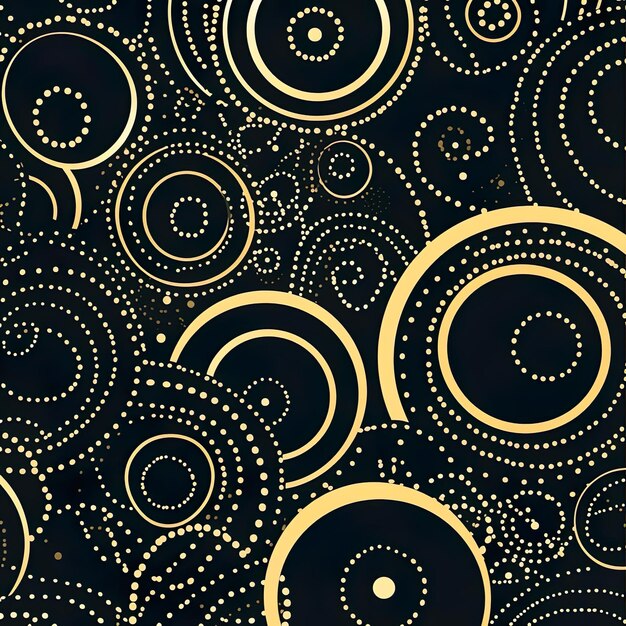 Gold vector illustration Golden hand drawn pattern