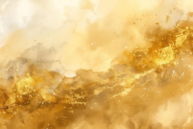 Gold vector watercolor art background