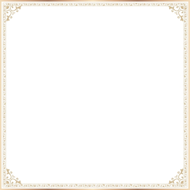 Gold vintage png frame ornaments transparent background