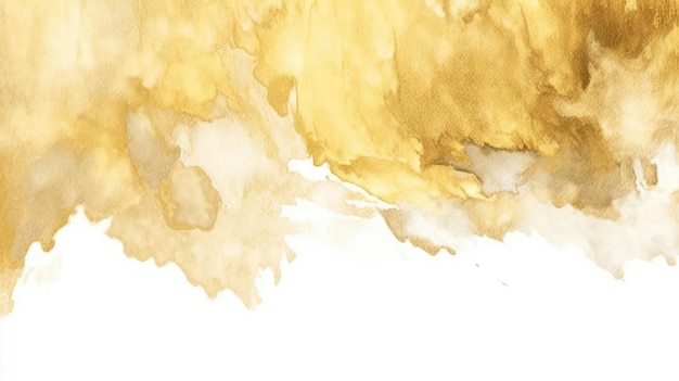 Gold watercolor art background