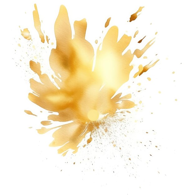 Gold watercolor art background