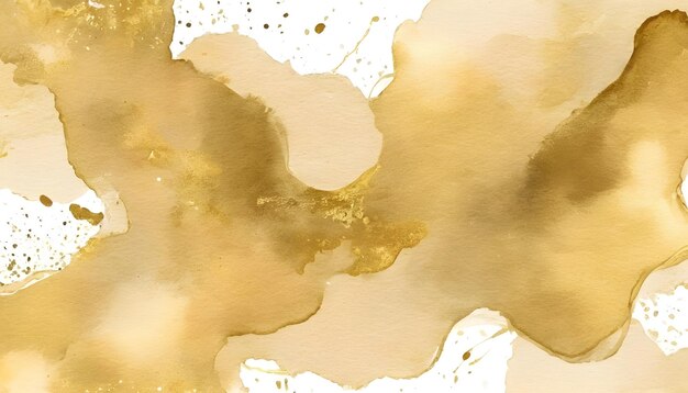 Gold watercolor pattern background