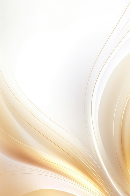 Gold wave white background with copy space