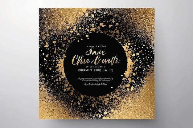 Photo gold wedding glitter invitation for weddings background anniversary marriage