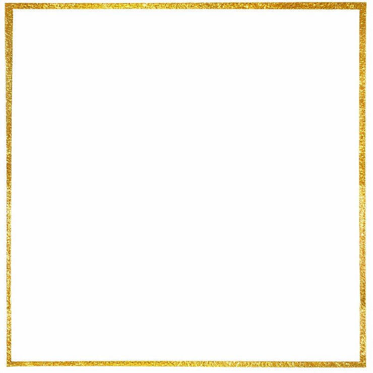 Photo a gold and white picture frame with a gold border