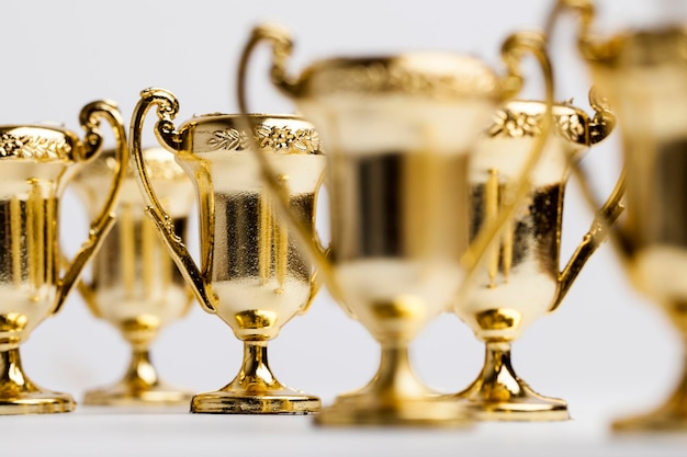 Photo gold winners achievement trophy background