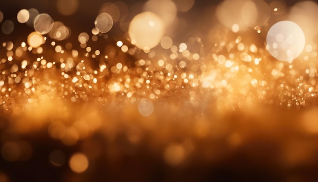 Gold Yellow Abstract Sparkles Bokeh Wallpaper Background