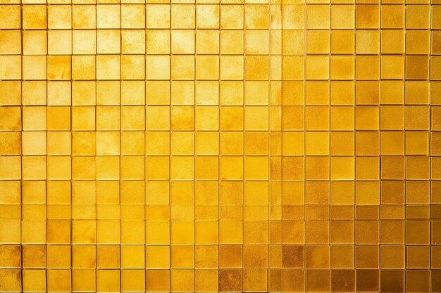 Gold yellow square mosaic tiles for ceramic wall