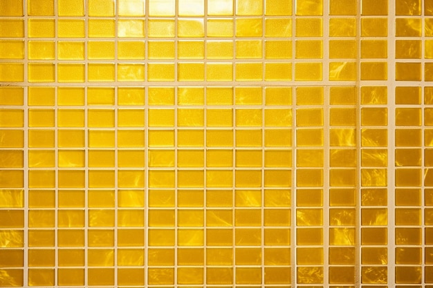 Gold yellow square mosaic tiles for ceramic wall