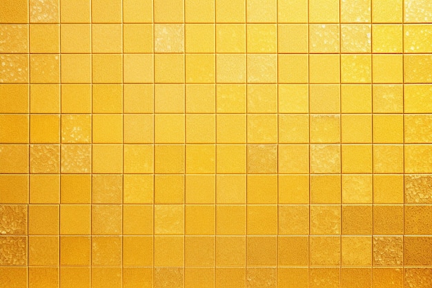 Gold Yellow Square Mosaic Tiles for Ceramics